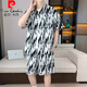 皮尔卡丹（pierre cardin）冰丝短袖衬衫套装男夏薄款海边度假三亚旅游夏威夷沙滩短裤两件套 677灰色套装 M 90-110斤