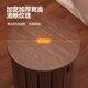 Yupin solid wood stool household stackable combination stool dining table round stool stacking stool bench CY160 four walnut wheels