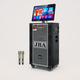 JBA outdoor high-power karaoke audio square dance with display screen video machine subwoofer live sound card school supermarket conference performance activities family KTV singing speaker 8821 upgraded 18-inch upgraded subwoofer + dual microphones