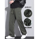 UOSO International Light Luxury American Trendy Brand Working Pants Men's Loose Straight Autumn and Winter Paratrooper Pants 2025 Spring and Autumn New Sports 9856-Military Green M [Merchant] 90~110Jin[Jin equals 0.5 kg]