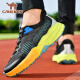 Pilot Camel Men's Shoes 2025 New Breathable Mesh Carbon Board Sports Running Shoes, Anti-Slip High Elastic Shoes, Shoes, Black [Flagship Full Technology Series QZ6198] 40 [Standard Sports Shoes Size]