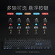 罗技（G）K845有线机械键盘青红茶轴办公打字透明键帽电竞游戏专用 k845极光键帽-侧刻(键帽独立包装) 标配 x 否 x 104键 x TTC-青轴