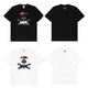 Aape kurzärmelige Sommermänner und Frauen gleiche vielseitige Paar halbärmelige Hemd-Tarn-Affen-Kopf-Trend Black 691 Pure Cotton High-Qualität M 90-110Jin [Jin entspricht 0,5 kg]