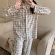 Rongxitu (Rongxitu) Spring- und Herbst -Pyjamas Langarmdünner Home -Kleidungsstück Q9226# 180 xl