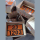 Hazardous goods rectangular signboard 2025 new national standard road transportation hazardous goods signboard oil tanker signboard hazardous waste 90/3291 40*30CM rectangular stainless steel