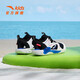 ANTA Children's Sandals Men's and Women's Shoes 2025 Summer New Baotou Breathable and Comfortable Soft Sole Outdoor Shoes Men's Black/Anta White 9906H-3 28