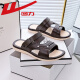 
Huili sandals men's summer outside wear drivers to drive breathable summer anti-slip and wear-resistant men's casual beach sandals 3880-1 (brown) size 43 (size is small and recommended to take a larger size)