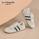 La Chapelle Frauenschuhe 25 Jahre Neue Frauenschuhe Mesh atmungsable Brettschuhe lässig vielseitige Frauenschuhe Trainingschuhe nicht stinkend Füße Leichtgewichtige Frauenschuhe Beige xxe6628-2 36
