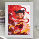 喆炜哪吒钉子画  哪吒2新款钻石画儿童手工diy点钻粘贴画装饰画 7372 7371[画心15x20cm] 画布钻石工具包+木框[opp袋装]