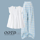 Yoyo One (Yoyo One) Girls Summer Anzug 2025 Neues Kinder-Sommer-Outfit Wald Süßes mittelgroß