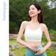 Fansheng Yoga Neue Style Fitness Running Sports Unterwäsche mit Brustpadem eine Tasse mit wunderschönem Rücken BH Yoga Unterwäsche FC15124 [eine Tasse] nackt weiß l