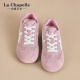 LA CHAPELLE SAPOS MUJERES SOMPLES SOMPLOS COMENDIDOS ALMENTRACIONES ALEMENTOS PARA MUJER 2025 Nuevo verano de malla delgada versátiles versátiles casuales zapatos planos rosa XXE6625-2 39