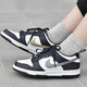 Nike (Nike) Dunk Low S Black and White Little Panda Women's Low Top Sports y zapatillas informales DH9764-001 Little Panda DH9764-001 (lugar) 35.5
