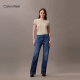 Calvin KleinJeans【凉感】25春夏新款女士美式复古ck宽松微喇牛仔裤47AB724