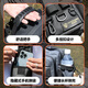 Camper Lure Bag Waterproof Crossbody Bag Multifunctional Waist Bag Shoulder Backpack Fishing Gear Bag Rod Bag Storage Bag Knight Black - Waist Bag Naked Bag + Bait Box