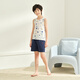 
Red bean boys pure cotton vest children's sleeveless T-shirt in summer thin bottomed sweatshirt can be worn on the outside H5B2009 white 150