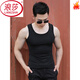 LangSha Seamless Cotton Vest Men's Fitness Sleeveless Solid Color Tight Stretch Thin Bottoming Undershirt Vest Large Size White 2XL 140-160Jin Jin equals 0.5 kg