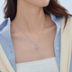 Lukfook Jewelry Platinum 950 Crushed Ice Clover Platinum Necklace Set Price G07P0002DS 5.55g (including labor cost 549 yuan)