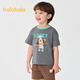 Balabala children's clothing boys short-sleeved children's t-shirt baby tops 2025 summer clothing cartoon cool 208225117111