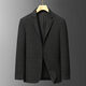 Business casual men's suit spring and autumn high-end fashion trend single suit jacket non-iron middle-aged formal top black JDA25/MD6508 L 125-135Jin Jin equals 0.5 kg