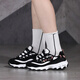 斯凯奇（Skechers）女子复古刺绣老爹鞋绒里保暖厚底熊猫鞋休闲运动鞋66666325 浅粉色/11977-LTPK 35