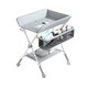 Clcey Windel Tabelle faltbare einfache Babypflege Tabelle Crib Baby Windel Tabelle Neugeborene Touch Tabelle + Drei Windel Tabelle - Grau Standard Modell