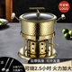 FIREQL high-end commercial 304 stainless steel single-person small hot pot, one person and one pot, household environmentally friendly vegetable oil liquid alcohol stove, one-word ear natural color hammer mark-clear soup pot 16cm
