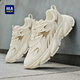 Hai Lan House HLA men's shoes comfortable breathable sports shoes men's versatile casual dad shoes men Q138 beige 42