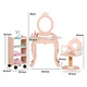 Shantoulin Village Kinderhölzernsimulation Girls Dressing Tisch spielen Hausspielzeug Simulation Realer Friseur Shop Szene Prinzessin Geschenk D34-Barber Shop Toys 13.6