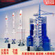 Skyhawk model rocket model Long March 2F5B9789 rocket Tiangong Space Station Yutu Moon Rover Satellite model Light gray Long March 5B high 3 meters rocket model