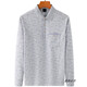 
Xuanzhu old man thin ice silk long-sleeved T-shirt male middle-aged dad spring and summer T-shirt middle-aged men's lapel Polo shirt grandfather 9856 gray + 9851 gray XL 52 suggestions 140/160Jin [Jin equals 0.5 kg]