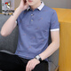 Woodpecker (Tucano) T-shirt à manches courtes pour hommes, Polo à revers, T-shirt à manches à manches à manches de glace coréen à la mode, Tendy Men's Top Q679 White + Q681 White M (approprié: 100-120 Jin [Jin est égal à 0,5 kg]))