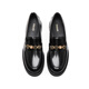 Sijiatu 2025 spring four-spoon jazz loafers small leather shoes women's singles shoes 9UL01AA5 Truffle Black 37