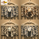 Molianas neue Herrenunterwäsche Einfache Mid-T-T-T-T-T-Waist Boxer Print Sport Shorts Unterwäsche 9759-2 Zufällige Farbpassend 2 L 170/90