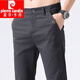 Pierre cardin autumn new upgraded fabric boys casual pants slim and versatile high-end stretch long trousers 653-Black 28 sizes [90-100Jin [Jin equals 0.5 kg]]