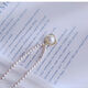 Shijia millet beads pearl necklace women's niche exquisite sweater chain pendant necklace 1 rhinestone flower