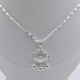 Lingmeng pure silver 9999 snowflake chain sterling silver necklace, versatile and fashionable gift, pure silver brushed lock pendant, safe pure silver 9999 snowflake chain sterling silver necklace, versatile and fashionable