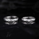 Central Chuang Fashion Chinese Gold Couple Rings Silver Rings for Men and Women as Birthday Gifts for Girlfriend and Wife