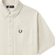 Fred Perry Herren Casual Shirt 2025 Sommer Neugeschäft Weizenohr Kurzarm Shirt M8730 IVX/Beige M.