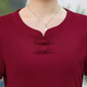 Su Yunyas Sommerhemd 2021 Neues T-Shirt mit kurzärztem Kurzärmlern für mittlere und ältere Menschen für Frauen mittleren Alters mit mittleren Altersdosen.