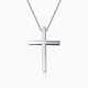 Dirholl PT950 Platinum Simple Cross Necklace Platinum Light Luxurious Collarbone Women's Gift for Friends and Best Friends Free Engraving/Ghostwriting Greeting Cards/Customized Style