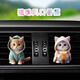 Tarot 2 pack cute cat car aromatherapy perfume clip acrylic kitten car decoration car interior decoration 2 pack blue kitten + pink kitten