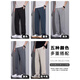 GPEJ Ice Silk mince Pantalon décontracté pour hommes 2025 Été Nouveau Couleur solide Sports Pantalon Men Straight Loose Tlave Long Pantalon pour hommes 6621