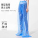 一次性雨裤防水防脏便携加厚包脚户外漂流男女通用 升级加厚 透明【2条】包脚雨鞋 均码
