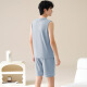 Palando Pajamas para hombres para pantalones cortos de chaleco sin mangas de algodón de verano Gran tamaño para el chaleco de verano para hombres Juego de ropa para el hogar 13657 [algodón puro, amigable con la piel y transpirable] XL [sugerido para 120-140Jin [Jin iguala 0.5 kg] de desgaste]