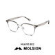 陌森【新品】眼镜男款眉毛框斯文镜架大框光学镜片可配度数 MJ6193B15 【店铺】陌森1.60防蓝光镜片(建