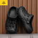 G.Duckkids2025 Sommer New Children's Hole Schuhe Herren nicht rutschfeste Sandalen Kinder tragen Kee-resistente Strandschuhe für Schüler Grau 25 [Inner Länge 156]