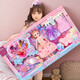 Aibilu Anziehpuppe Prinzessin Puppe Handtasche Set Große Geschenkbox Kinderspielhaus Mädchen Spielzeug Geburtstagsgeschenk