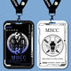 Fehlende MBCC Director Icon Student Card Set Schulkarten Marken -Bus -U -Bahn -Kartenkarte Wasserkarte B15828 Long Lanyard + Campus Card Clutch