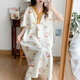 Cao Jingjia Sommer kurzärmelige schwangere Frauen Nachthemd mit Brustpolster Schwangerschaft Pyjamas 2025 Neue Style-Krankenhäuser können beim Betreten des Kreislaufraums qSy16820 kurzärmelige Rock 3xL Größe empfohlenes Gewicht 148-180jin [Jin Equals Equals 0,5 kg] tragen.